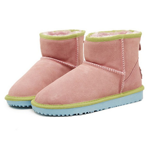 City style In-tube wool warm woman snow boots