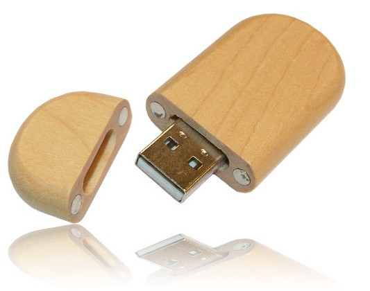 Wooden usb flash drive