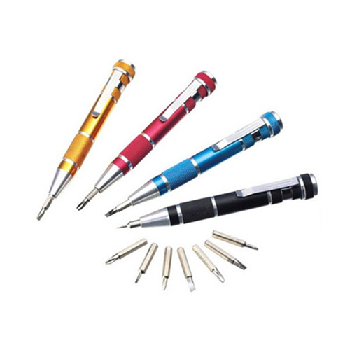 6 in 1 pen shape pocket screwdriver