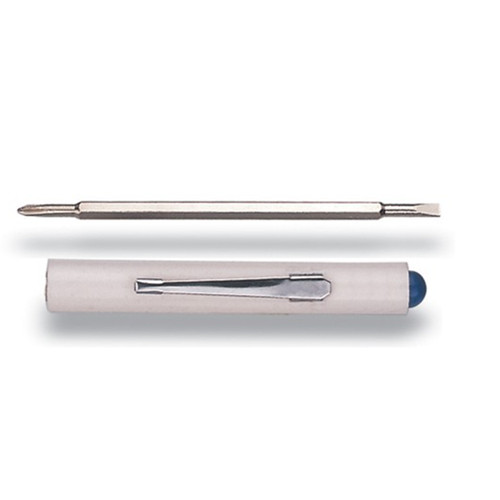 Two ended pocket clip screwdriver set