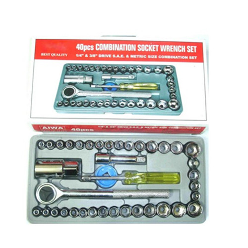 40pcs Combination Socket Wrench Set