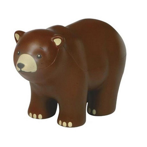 Promotional bear shape pu stress ball