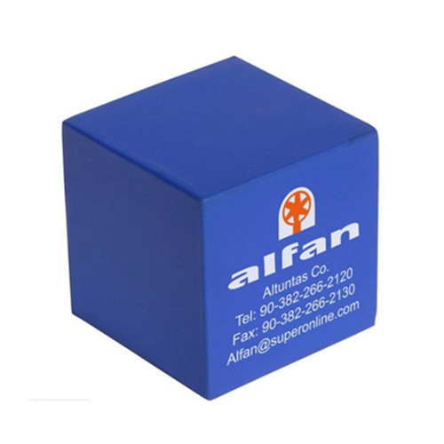 Promotional cube pu stress ball