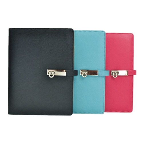 A5 PU Cover Business Notebook with a Metal Fastener