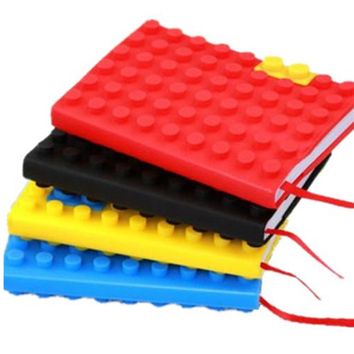 Customized Colorful Block Silicone Cover Notebook