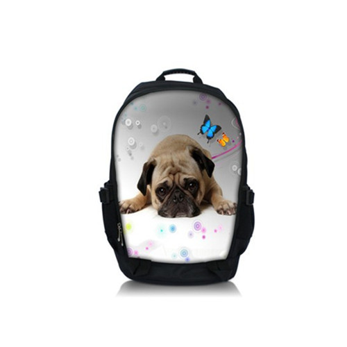 Sleeping dog shape school bag