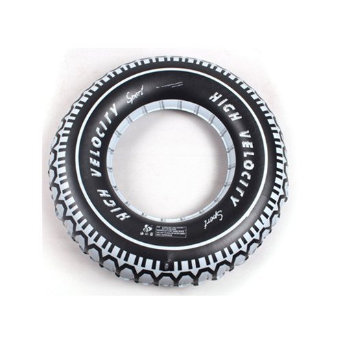 Promotional tire shape inflatable swimming ring