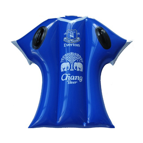Promotional shirt shape pvc inflatable floating mattress
