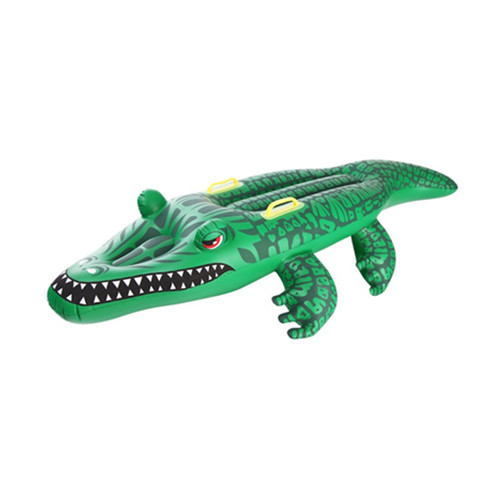 Crocodile shape air mattress, floating row