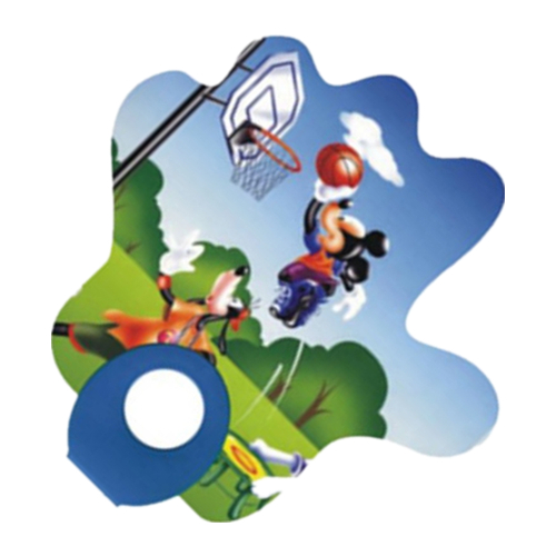 Promotional Palm Shape O Handle PP Fan