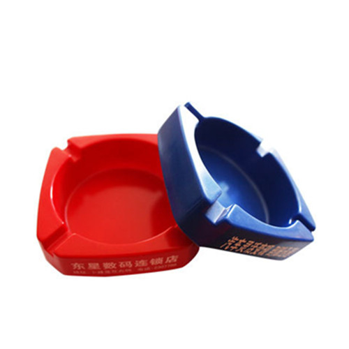 Square shape plastic melamine cigarette ashtray