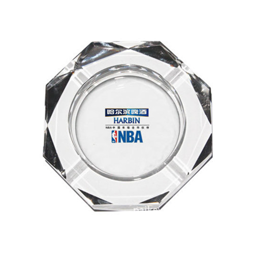 Round shape glass cigarette ashtray