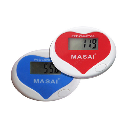 Heart shape digital pedometer