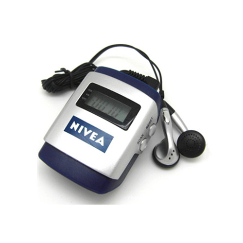 Promotional radio digital pedometer