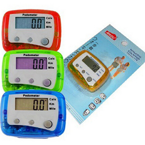 Three button mini pocket pedometer