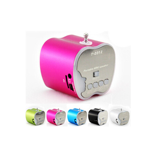 Apple shape Compatible usb and fm Mini Speaker and MP3 Player FM Radio