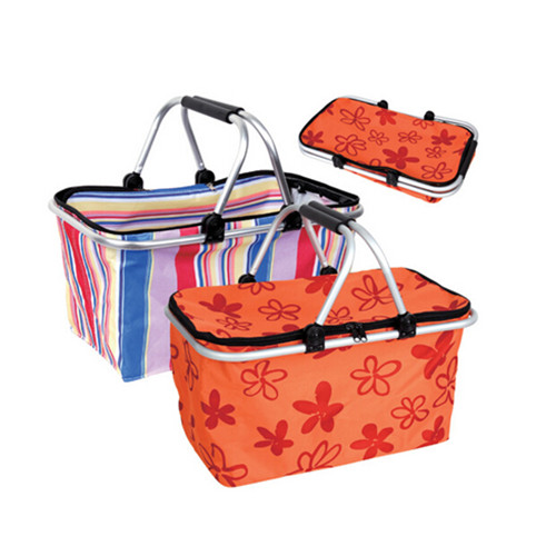 Folding Shopping Basket with double Handle