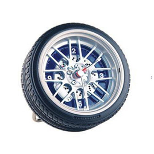 Promotional 4 inch tyre shape desk clock