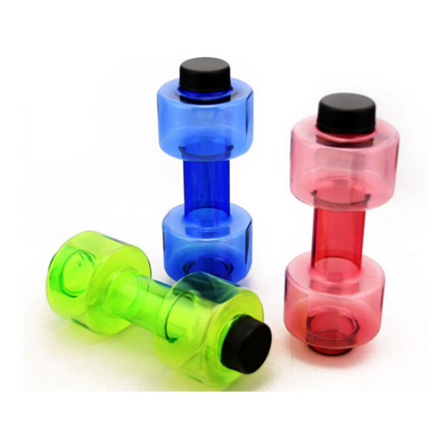 Promotional 550ml plastic dumbbell bottle