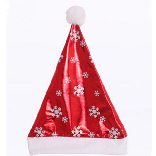 Promotional cheap shining christmas santa hat