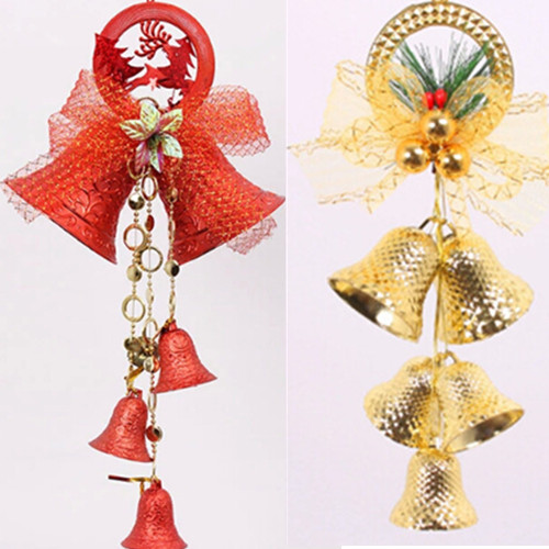 Promotional christmas bell with bowknot
