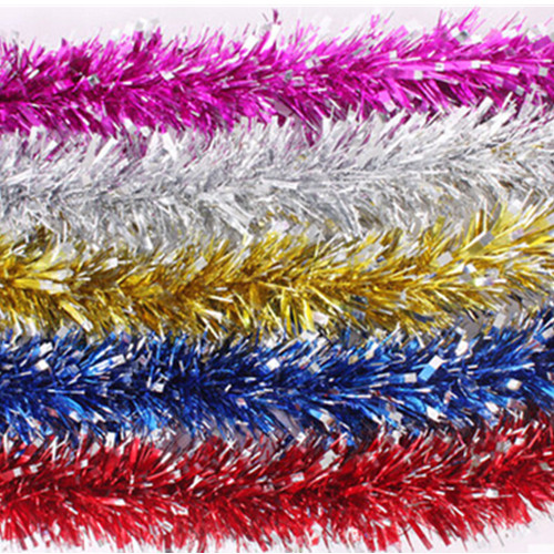 Promotional christmas tinsel with christmas tree for indoor & outdoor decoration