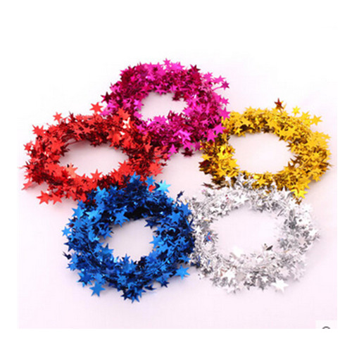 18 Inch Metallic PVC Christmas tree decoration Tinsel Garland