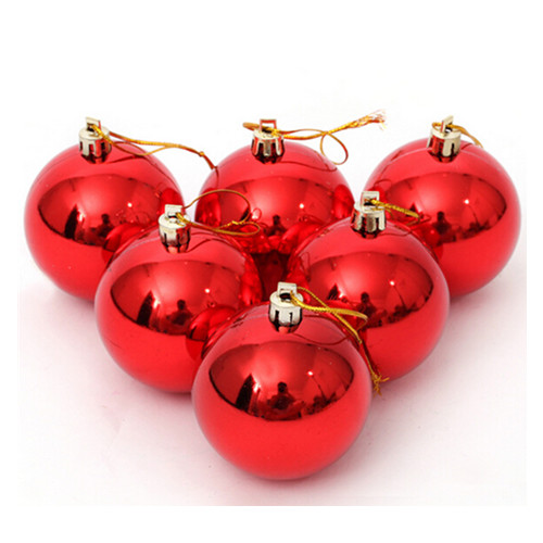 Promotional cheap customized size shining christmas ball