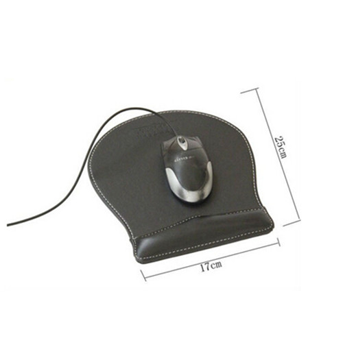 Promotional pu material mouse pad with wrist rest