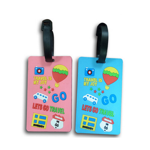 Promotional Custom 3D soft silicone luggage tag, rubber bag tag, pvc luggage tag