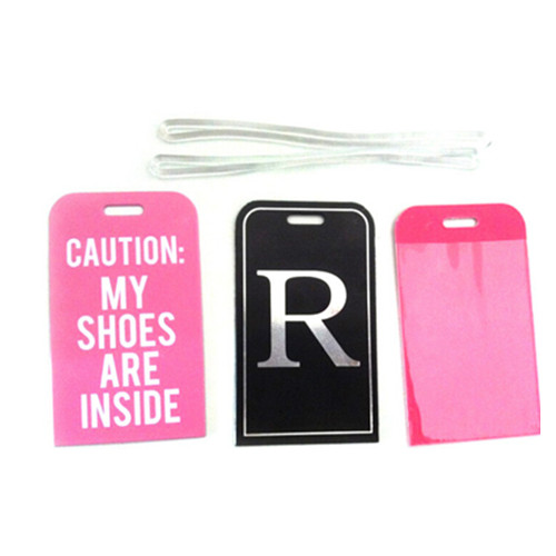 Cheap pvc address luggage tag, name luggage tag