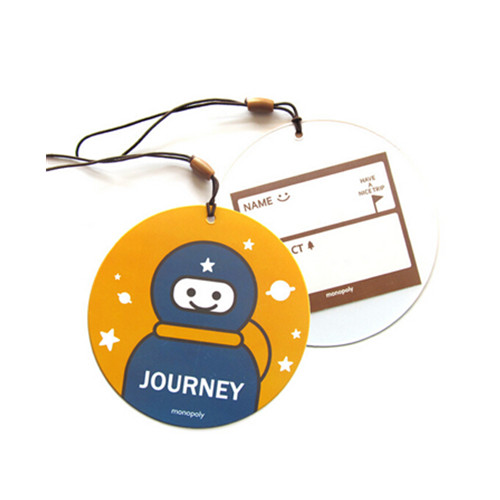 Customized cartoon plastic luggage tag, cheap luggage tag