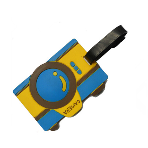 Promotional epoxy logo car shape pvc rubber luggage tag