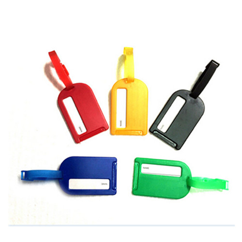 Promotional transparent sliding luggage tag