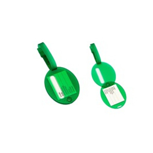 ABS material transparent oval shape travel luggage tag