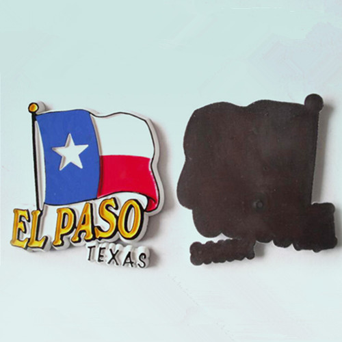 Customized pvc rubber epoxy logo flag shape fridge magnet