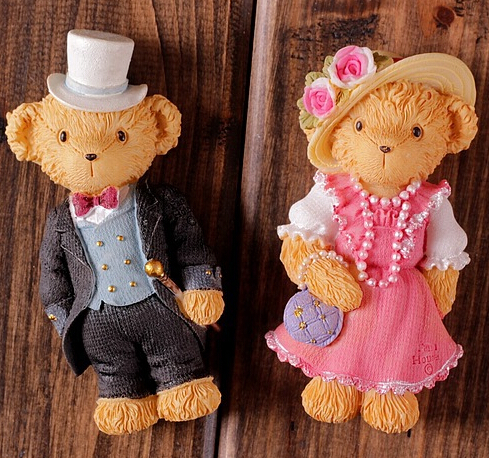 wedding dress Resin 3D fridge magnet  for home decoration
