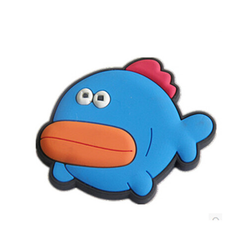 Fish shape 3D pvc rubber fridge magnet
