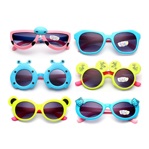 Promtional customized cartoon folding style beetle sunglass for kid, children sunglass