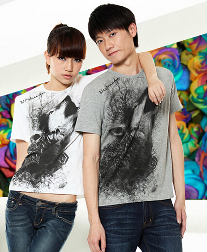 Customized printing logo good quality cotton round neck t shirt