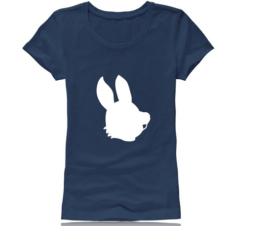 Customized printing logo or embroidery logo blue color short sleeve shirt for woman or lady