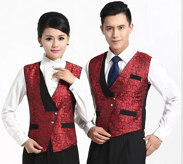 Hotel Worker uniform, KTV worker unifrom, hotel receptionist uniform, hotel Waitress Vest