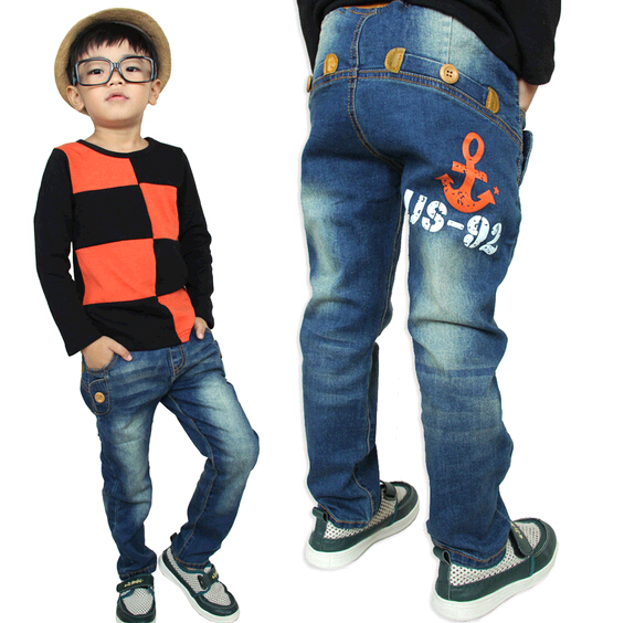 Promotional children long denim pants,child long denim trousers