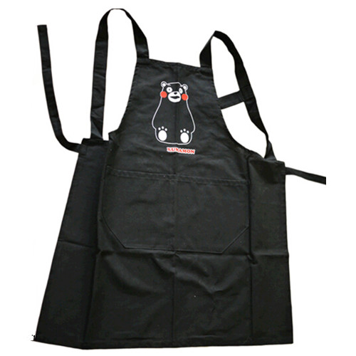 Customized black color hotel or restaurant cotton apron