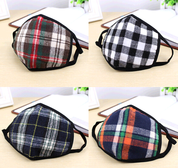 Customized logo cotton stripe dust face mask for woman or man
