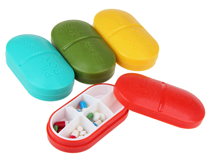 Wholesale oval shape plastic pill box