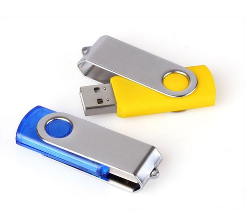Promotional customized logo swivel usb flash drive