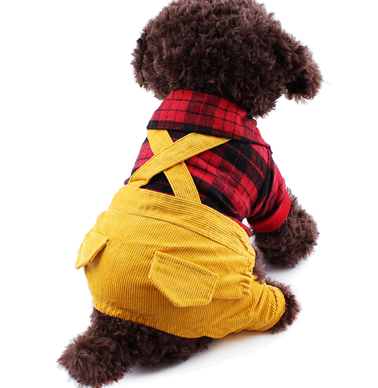Wholesale suspender trousers pet cloth