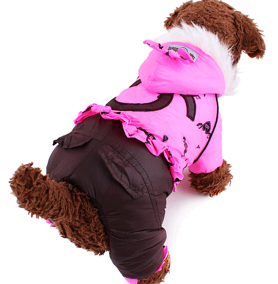 Pink cotton coat pet cloth for dog or cat
