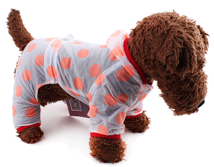 Fashional with dot style sun-protective pet cloth for dog or cat